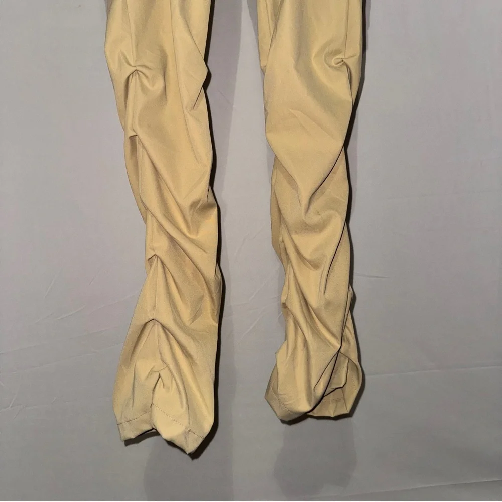 Rebel Minds Men's Tan Stacked Cargo Pants Size Medium‎
